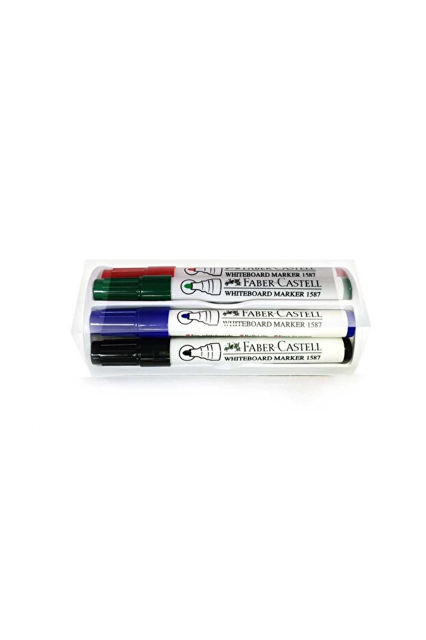 Faber-Castell 4 pcs Whiteboard Marker Set with Duster