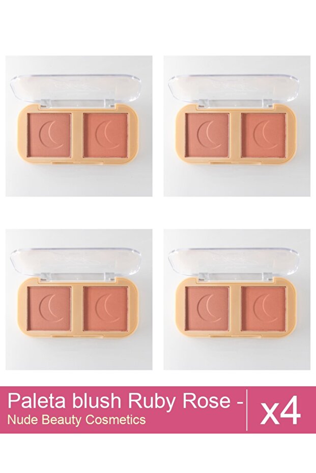 Set 4x Paleta blush Ruby Rose - Cheek To Cheek 02 - 1