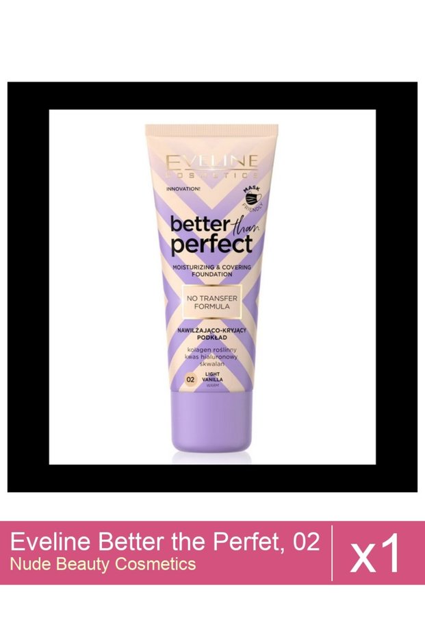 Set 1x Eveline Better the Perfet, 02 , (light-vanilla) , 30 ml
