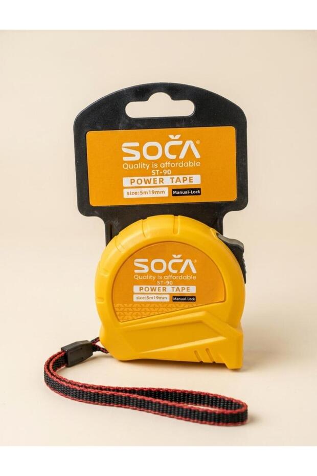 Measuring Tape 5mtr 19mm Plastic Body With Steel Stopper