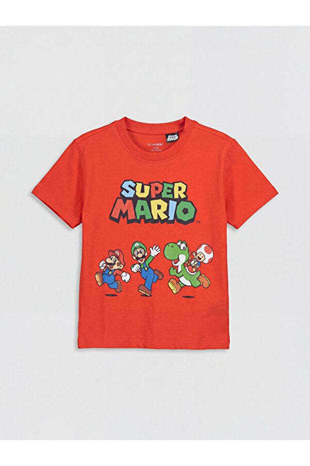 Esvab • Modern & Distinctive Mario Printed Boys' T-Shirt