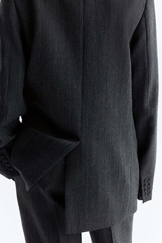 Double-breasted wool blazer - 5