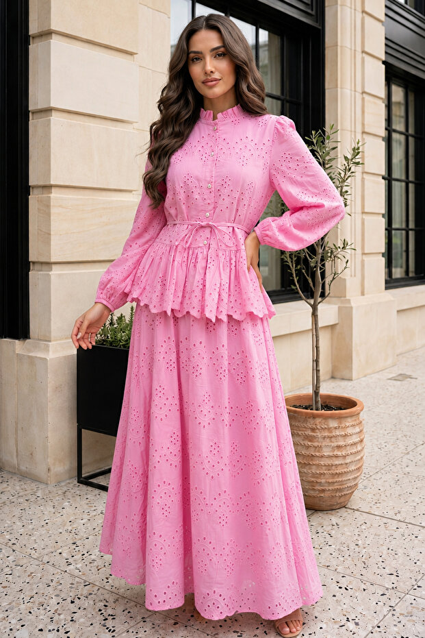Fisto Skirt Set A7019 Pink