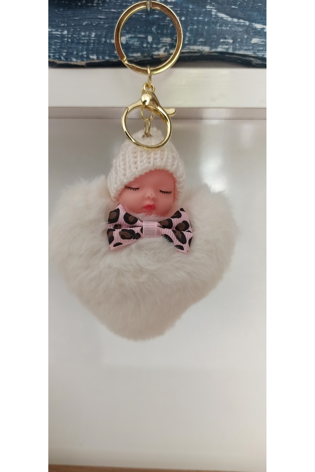 Plush Heart Doll Keychain and Bag Accessory