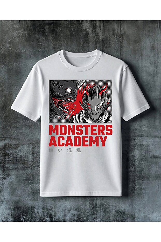 تي شيرت مطبوع كبير الحجم من Monsters Academy Canavara
