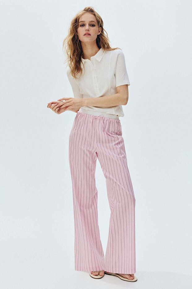 Double-waistband pyjama bottoms