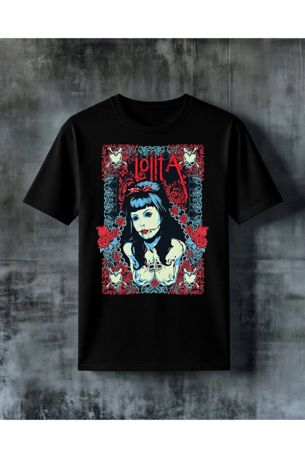 Lolita Gothic Women's Printed Oversized T-Shirt