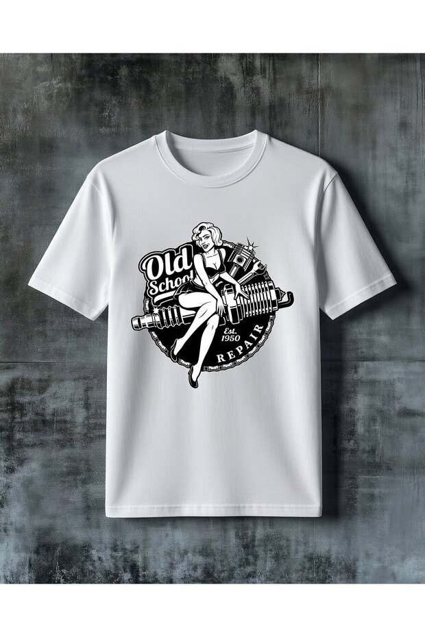 Old School Motor Kiz Printed Oversize T-Shirt