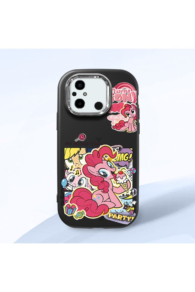 Poco C55 Compatible Shock-Absorbing Camera Protected Black Silicone Case