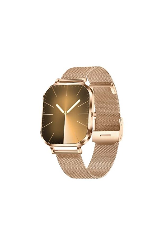 Fiora Fit ACC-SWL1 Smartwatch – Rose Gold | 1.75” AMOLED Display, Bluetooth Calling, Health Tracking
