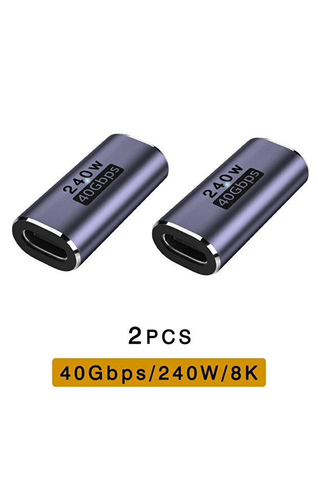 قطعتان من محول USB4 من نوع CM-CM ZT NNBILI، محول USB C إلى USB C، كابل تمديد OTG بسرعة 40 جيجابت في الثانية، متوافق مع Thunderbolt 3/4.
