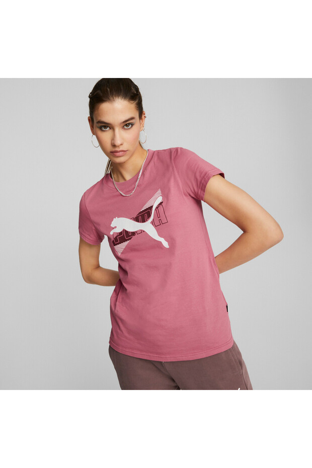 Women Power Graphic Tee - Purple