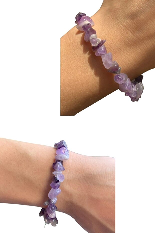 Amethyst Stone Cracked Stone Natural Stone Bracelet