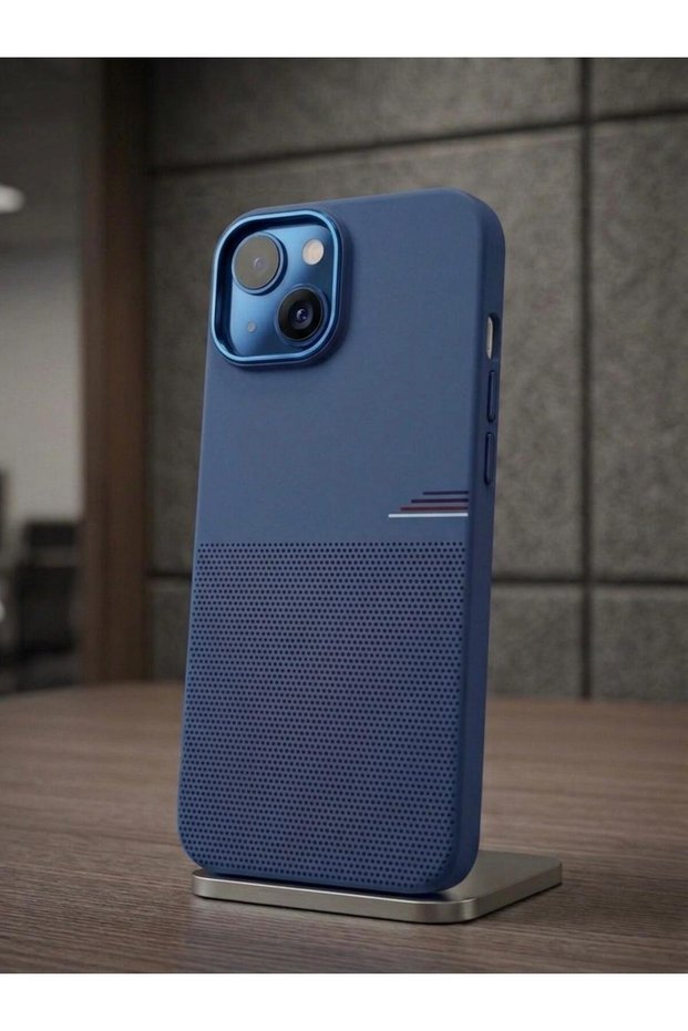 Navy Blue Color Magsafe Shock Absorbing Matte Anti Shock Premium Phone Case Compatible with iPhone 14