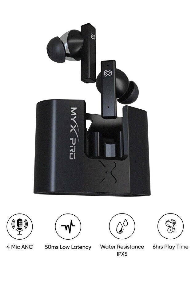 Chrome Premium Metal Body TWS Earbuds | 4 Mic ANC | 70H Playtime | 50ms Low Latency | IPX5 Water Resistant