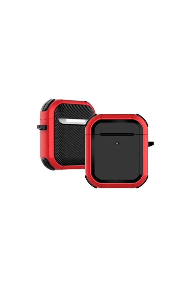 حافظة Airpods 2 (الجيل الثاني) - باللون الأحمر