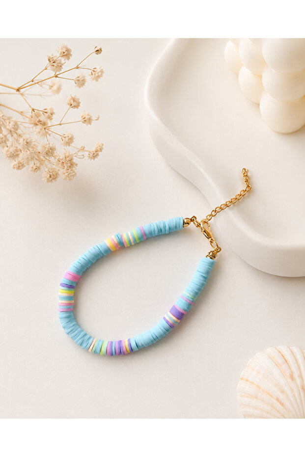 Baby Blue Fimo Bracelet