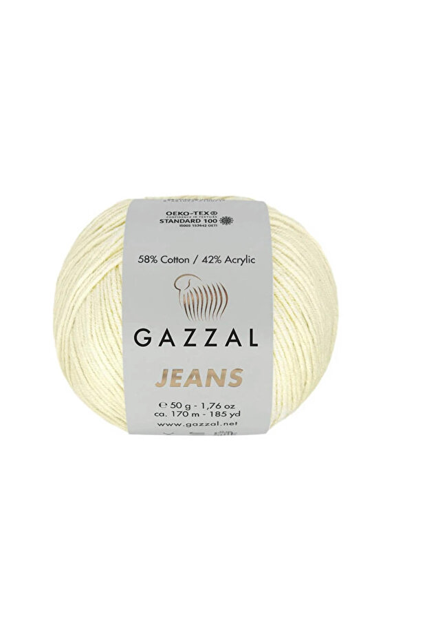 Jeans 58% Cotton 42% Acrylic Hand Knitting Yarn 50 g / 170 M-1130-1 Piece