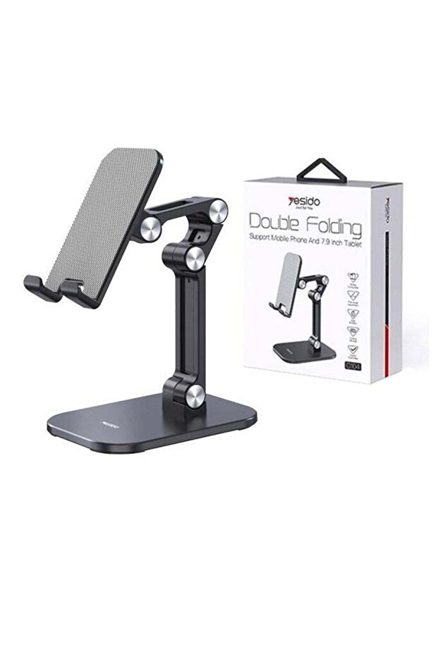C104 Double Folding Adjustable Phone And Tablet Holder