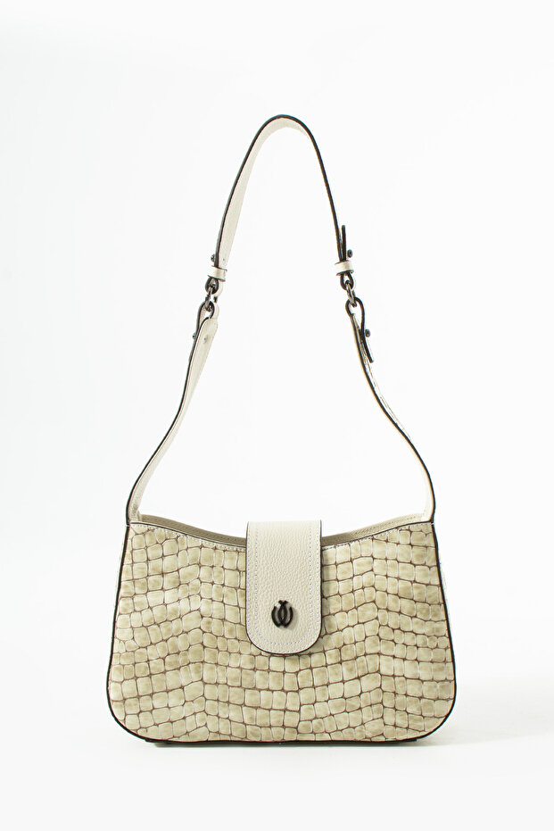 100% Genuine Leather Women's Hand and Shoulder Bag - Handmade Italian Style Strap Model