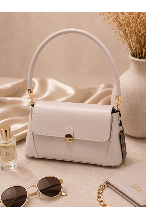 Mirella Leather Women's Bag Cream