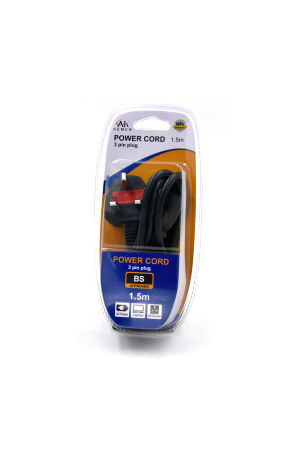 Power Cable With Fuse 3 Pin