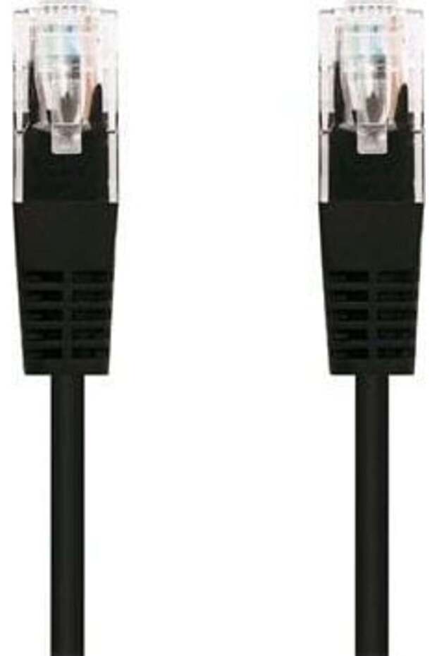 Cablu patchcord Cat5e, UTP, negru, 1m - 1