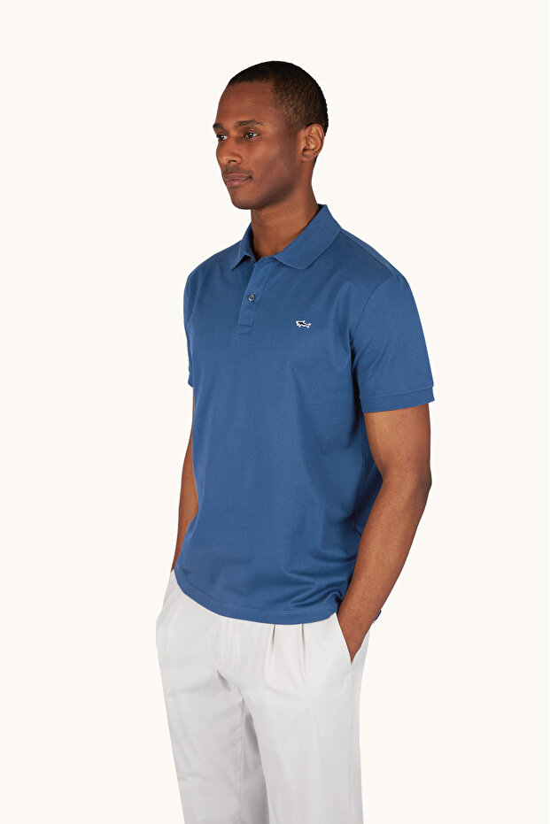 Men's Knitted Cotton Polo Shirt