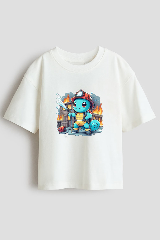 Pokemon Squirtle Printed Boys' T-Shirt
