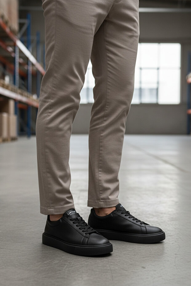 Rn-4384 Black Men's Comfort Casual Sneaker Shoes