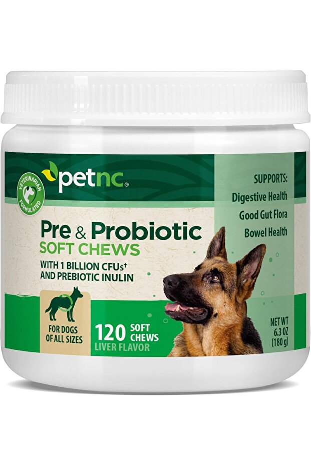 PetNC Natural Care Pre & Probiotic Soft Chews, 120 ct (Pack of 1)