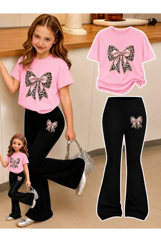 Girl's Spanish Style Leggings and T-Shirt Set