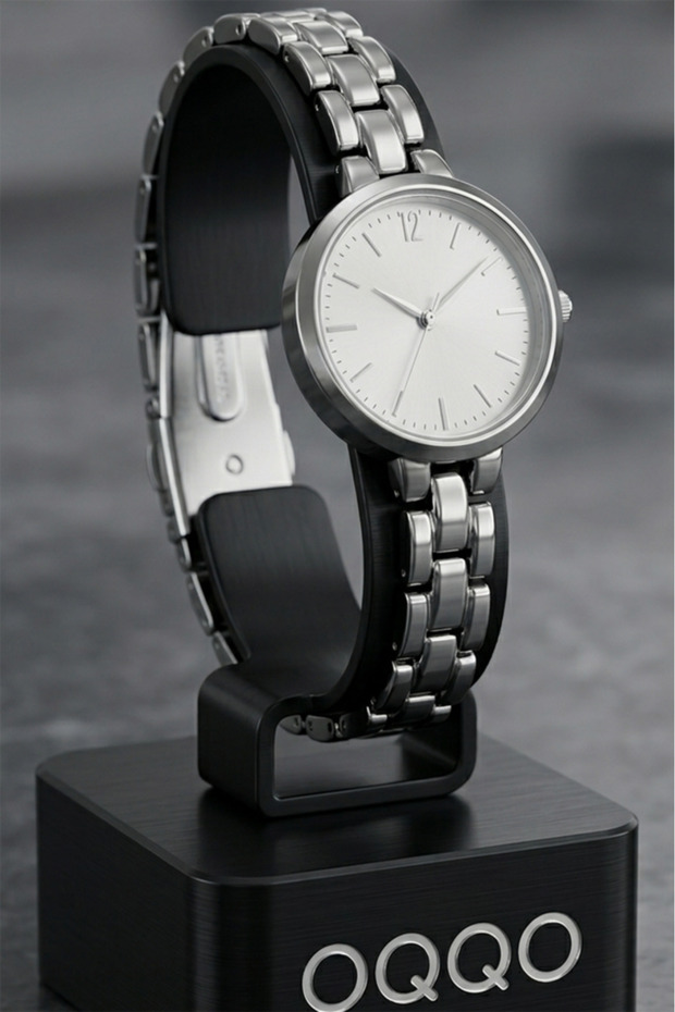 Aion Gray Round Case Women's Wristwatch