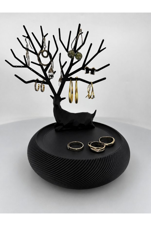 Decorative Deer Jewelry Organizer and Storage Container, Earring Ring Necklace Organizer, 3D Printing Jewelry Stand