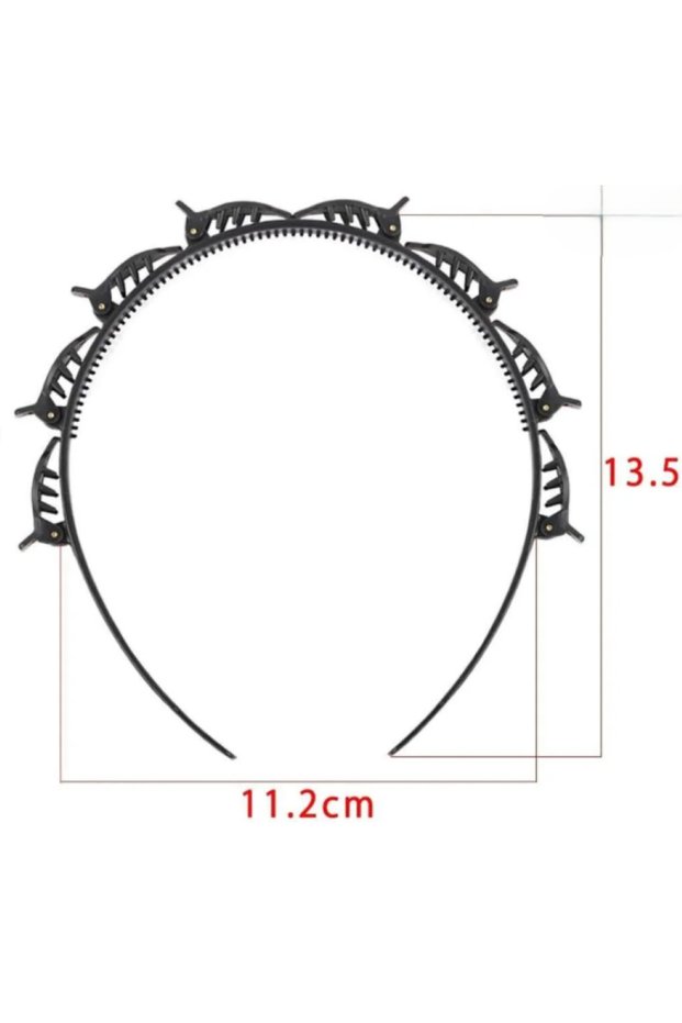 Black Color Hair Twister Crown Hair Band Women Buckle Accessory