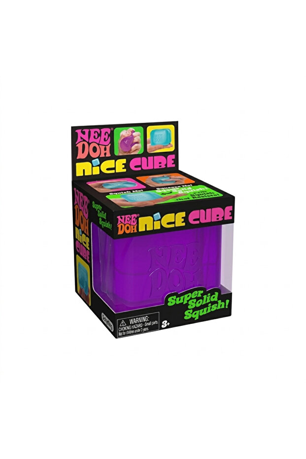 NeeDoh Nice Cube Super Solid Squish - Purple