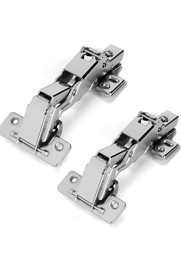 2-Pack 165° Full Overlay Hydraulic Soft Close Hinges – Ideal for Frameless Cabinet Doors, Lazy Susan & Corner Cabinets