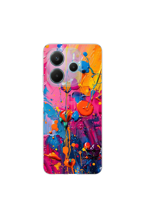 Redmi Note 14 Compatible Graffiti 3 Design Transparent Case