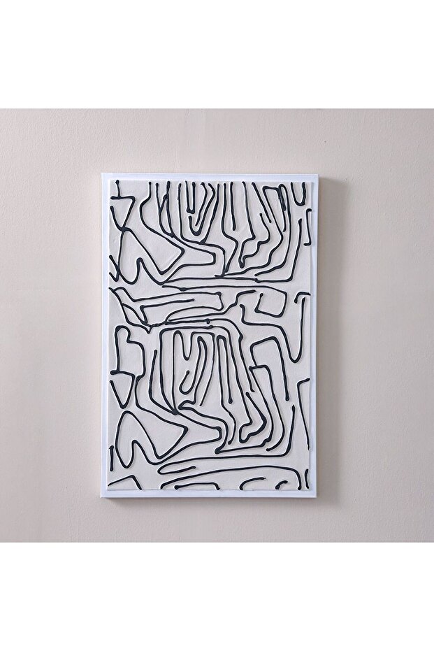 Lymora Labyrinth Oil Painting Wall Art 60X90X3.5cm Abstract Canvas Decor