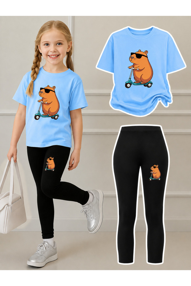 Kids Leggings and T-Shirt Set