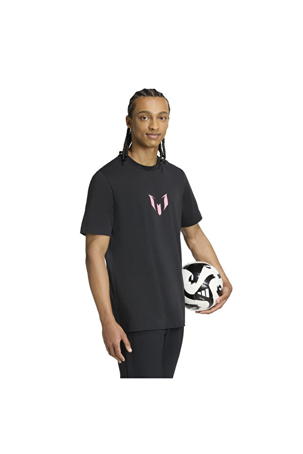Messi N N Men's Black T-Shirt