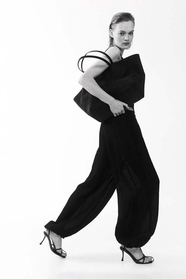 Balloon drawstring trousers - 3