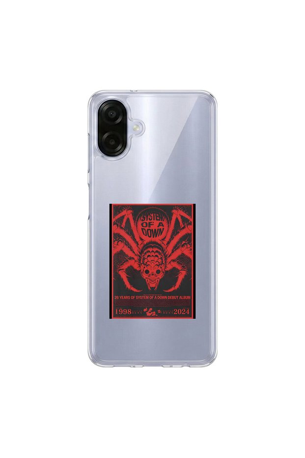 Samsung Galaxy A07 Compatible Metal 19 Design Transparent Case