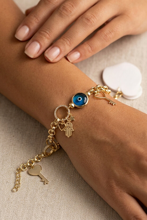 Nazar Charm Stone Bracelet