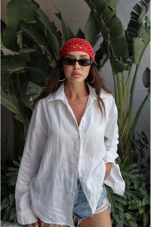 Red Knitted Cap Hat