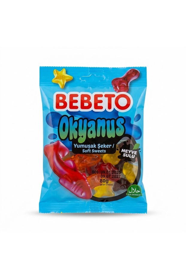حلوى أوشن سوفت جيليبون 80 جرام 3 قطع