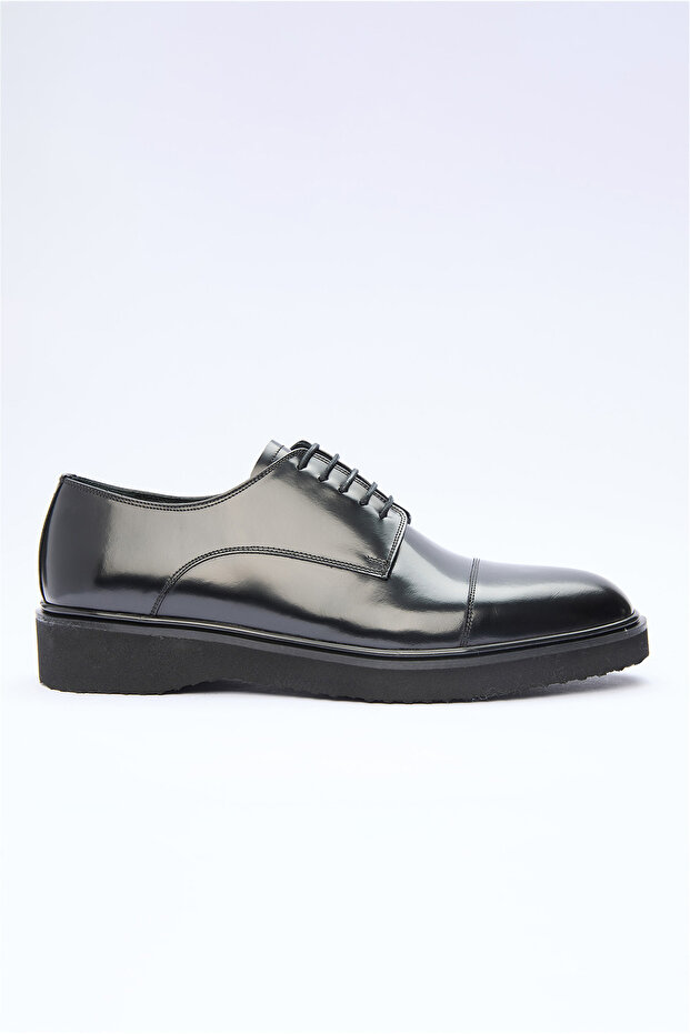 Black Lace-Up 100% Leather Shoes 1033260152