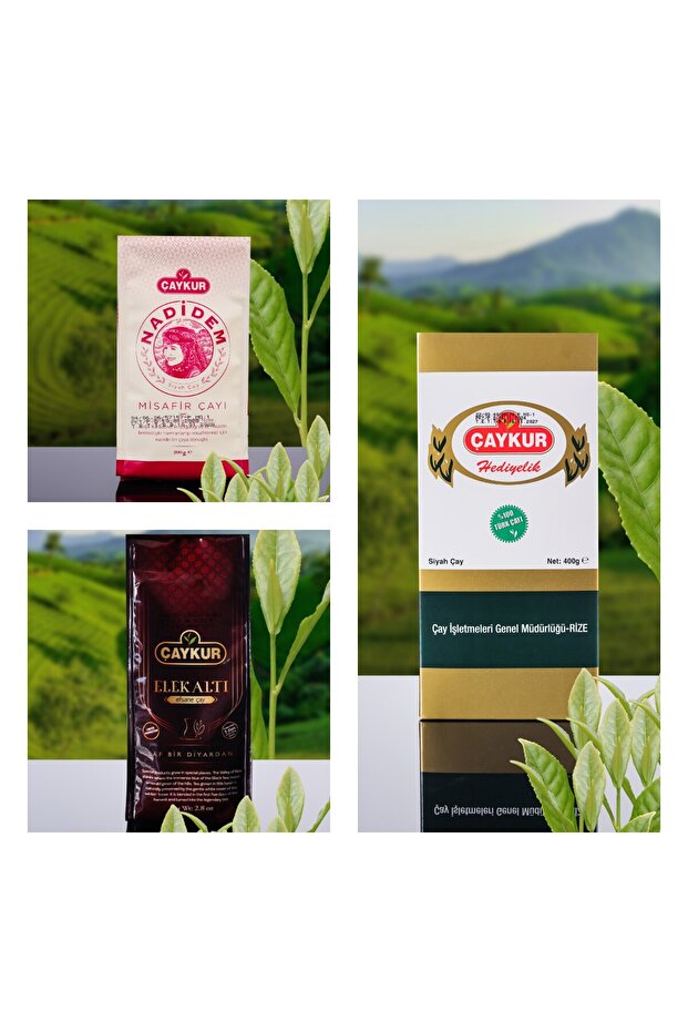 Special Series Selected Collection 1 Pack Elekalti 80 Gr 1 Pack Nadi̇dem 200 Gr Guest Tea 1 Pack Gift Gift 400 Gr Black Bulk Tea