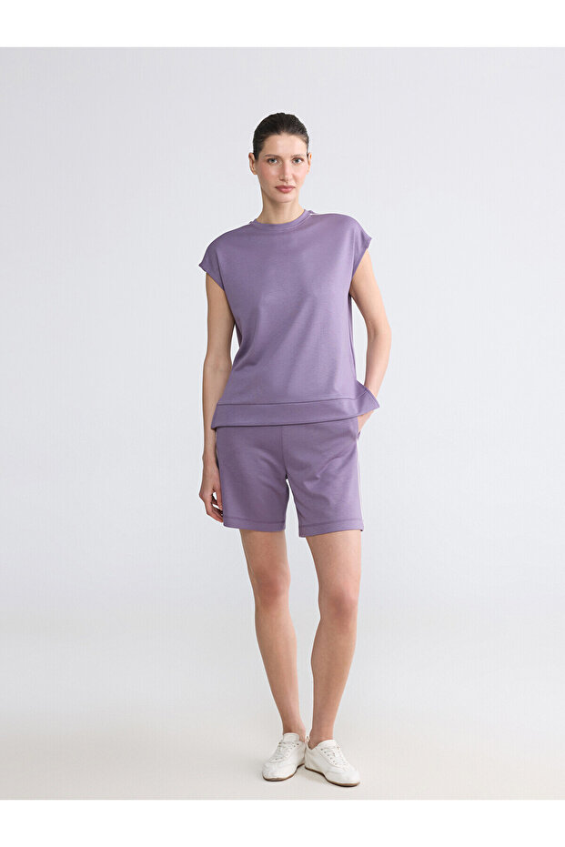 Soft Touch Women's Shorts with Side Stripes (S6)