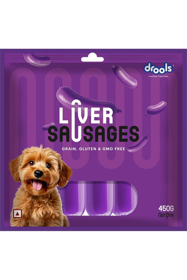 Liver Sausages Dog Treat, 450g | Enriched With Natural Vitamins & Minerals | Ideal For Medicine Feeding | Perfect For Training & Rewarding | For Puppy & Adult Dog